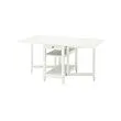 NÄSINGE - gateleg table with storage, white, 48/104/159x85 cm | IKEA Taiwan Online - PE966297_S2 
