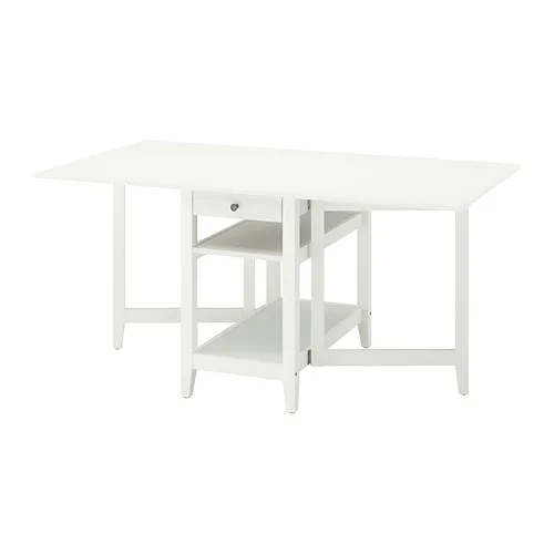 NÄSINGE - 附儲物折疊桌, 白色, 48/104/159x85 公分 | IKEA 線上購物 - PE966297_S4