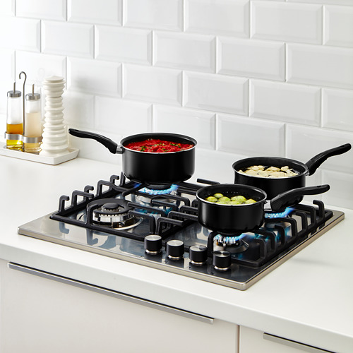 KAVALKAD - saucepan, set of 3 1, 1.5, 2L, black | IKEA Taiwan Online - PE609829_S4