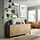 BESTÅ - storage combination with doors, black-brown/Hedeviken/Stubbarp oak veneer | IKEA Taiwan Online - PE820800_S1