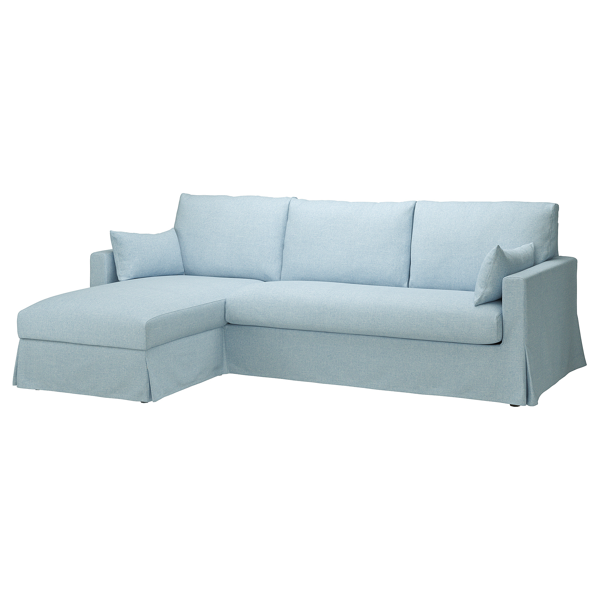 HYLTARP 3-seat sofa w chaise longue, left