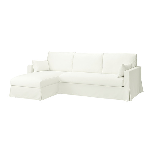 HYLTARP cover f 3-seat sofa w chs lng, left