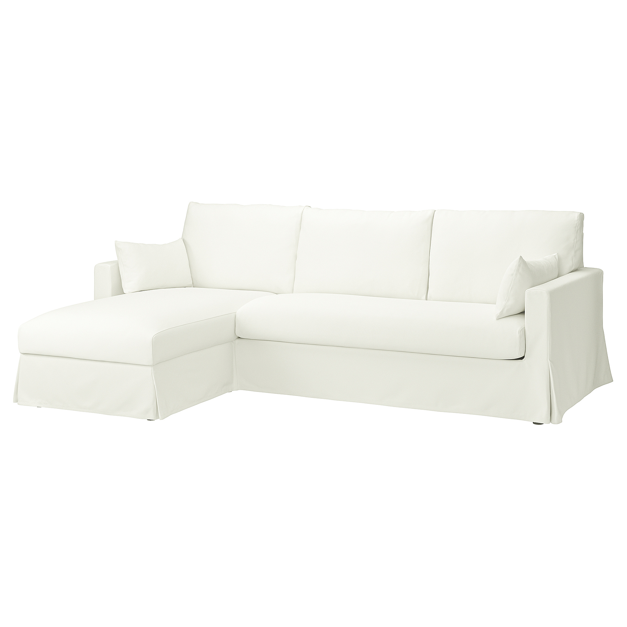 HYLTARP 3-seat sofa w chaise longue, left