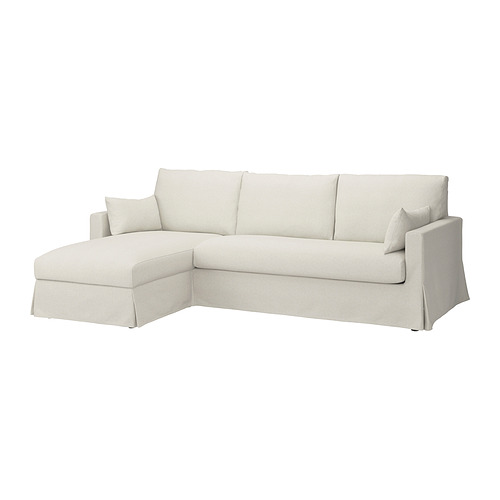 HYLTARP 3-seat sofa w chaise longue, left