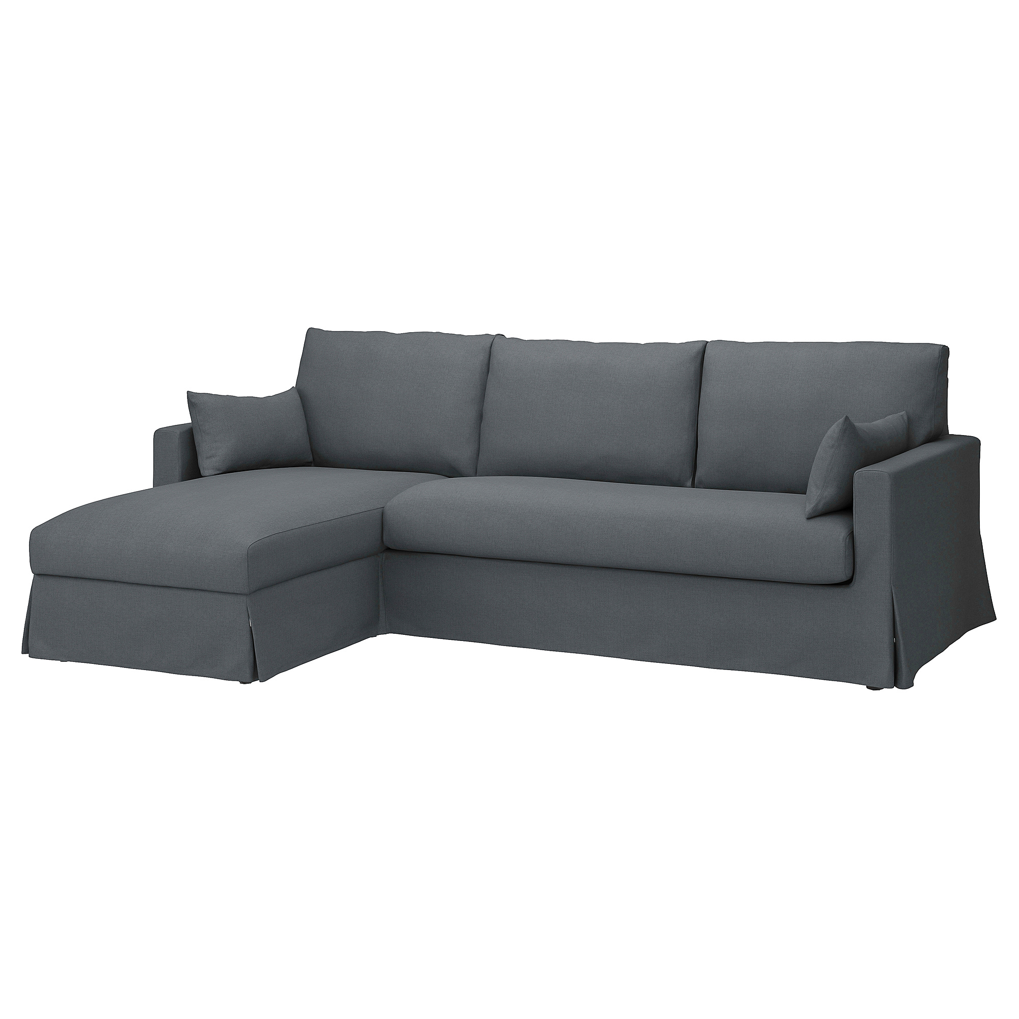 HYLTARP 3-seat sofa w chaise longue, left