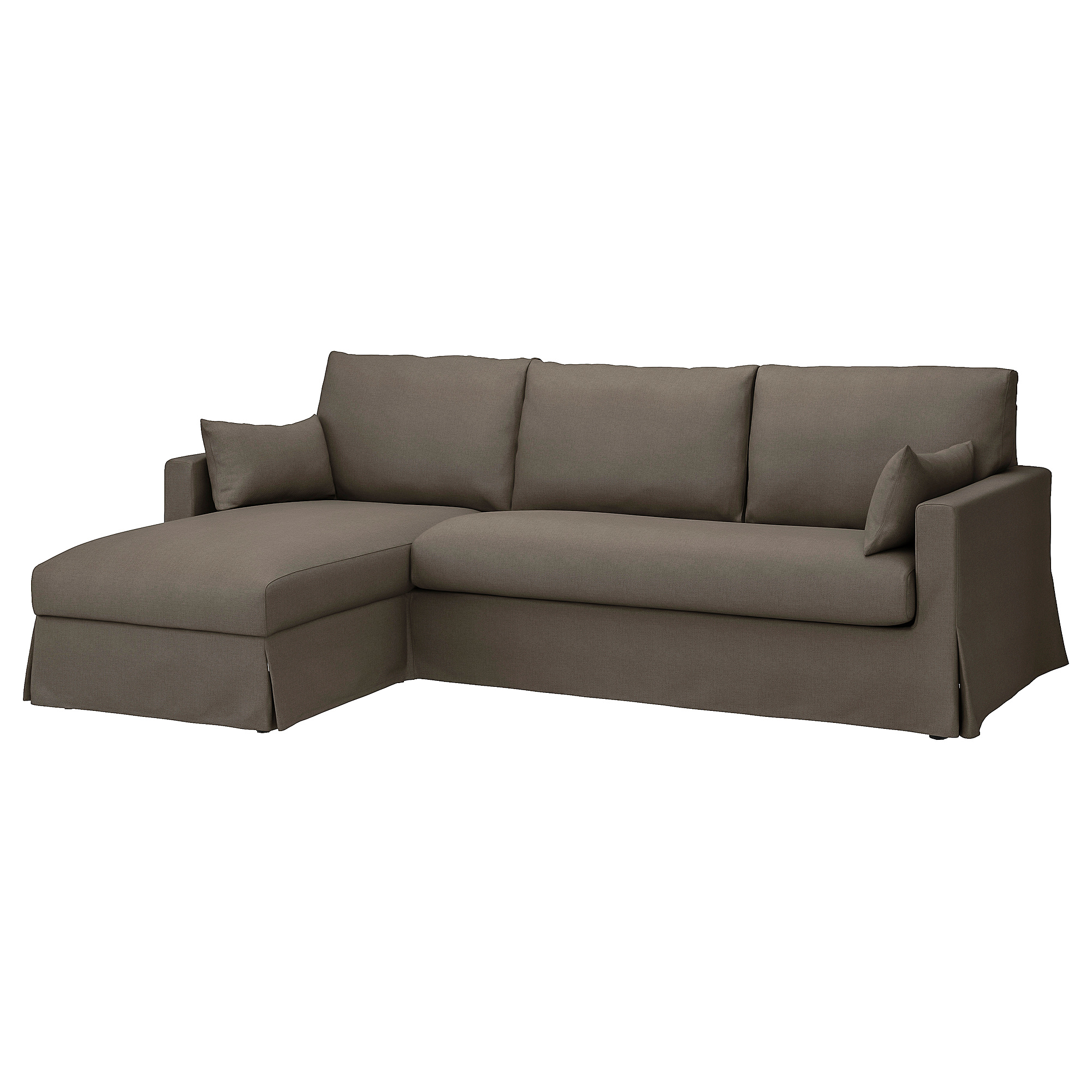 HYLTARP 3-seat sofa w chaise longue, left