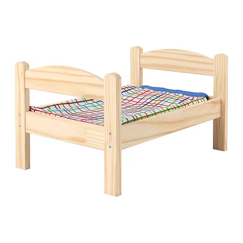 DUKTIG - 洋娃娃床附寢具組, 松木/彩色 | IKEA 線上購物 - PE935271_S4
