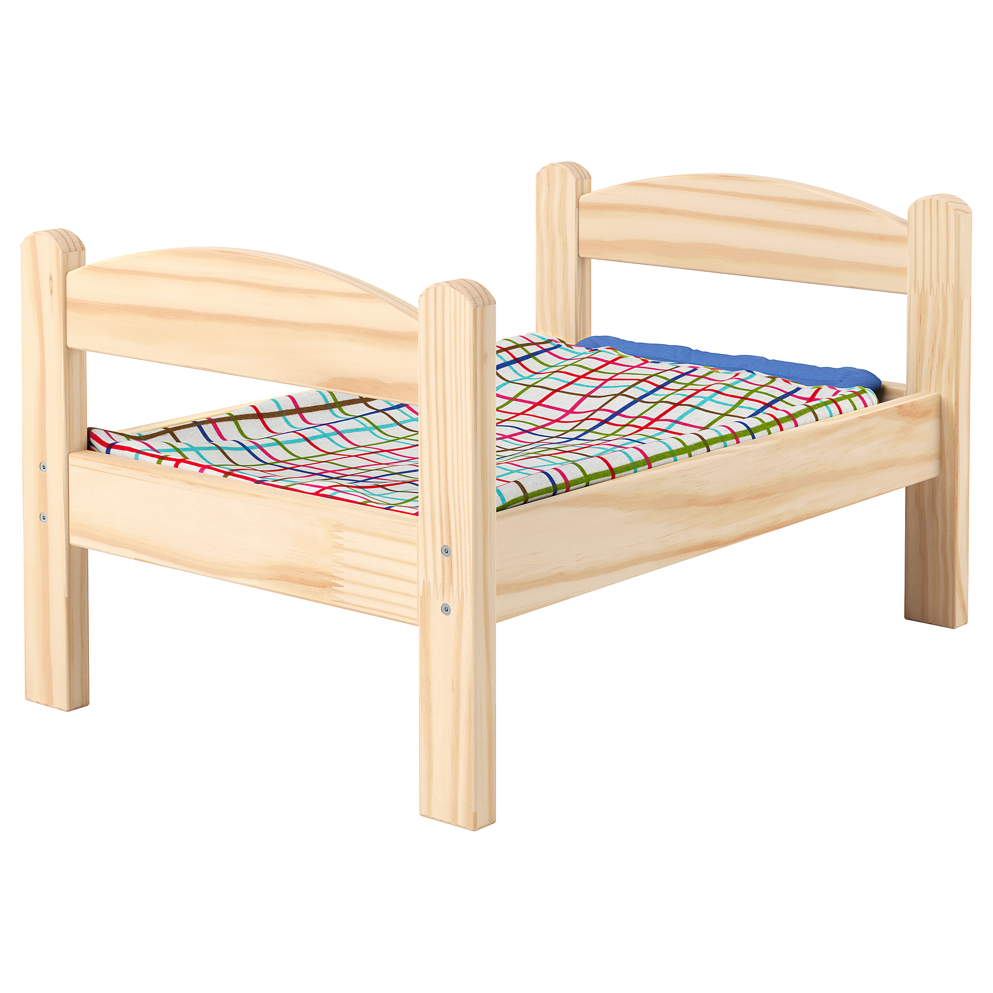 DUKTIG doll's bed with bedlinen set