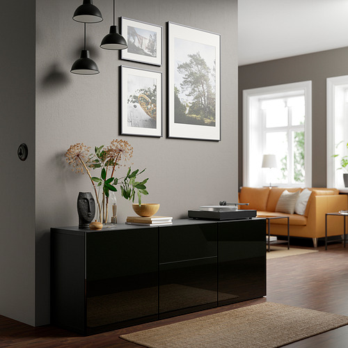 SELSVIKEN - 門板, 高亮面 黑色 | IKEA 線上購物 - PE821187_S4