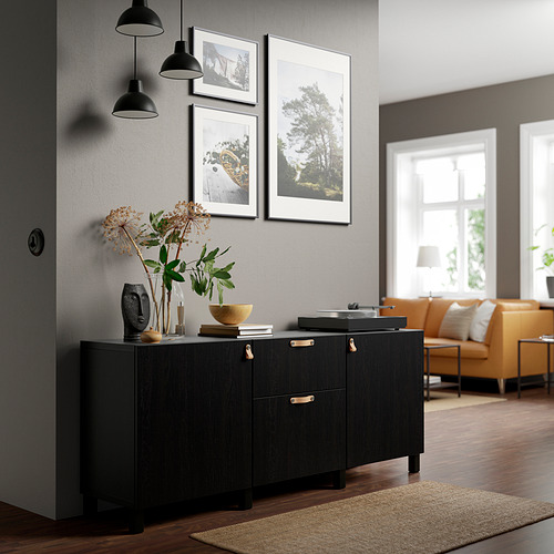 BESTÅ - storage combination with drawers, Lappviken black-brown | IKEA Taiwan Online - PE821129_S4