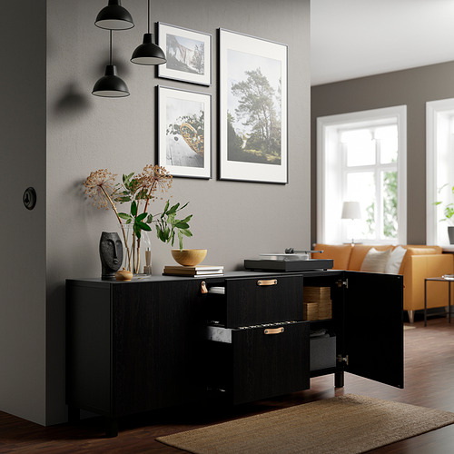 BESTÅ - storage combination with drawers, Lappviken black-brown | IKEA Taiwan Online - PE821159_S4