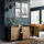 BESTÅ - storage combination with drawers, black-brown/Hedeviken/Stubbarp oak veneer | IKEA Taiwan Online - PE821213_S1
