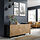 BESTÅ - storage combination with drawers, black-brown/Hedeviken/Stubbarp oak veneer | IKEA Taiwan Online - PE821146_S1