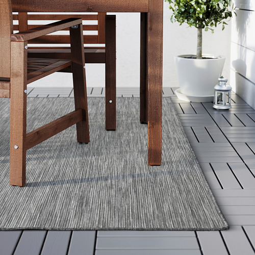 HODDE - rug flatwoven, in/outdoor, grey/black, 200x300 | IKEA Taiwan Online - PE560622_S4
