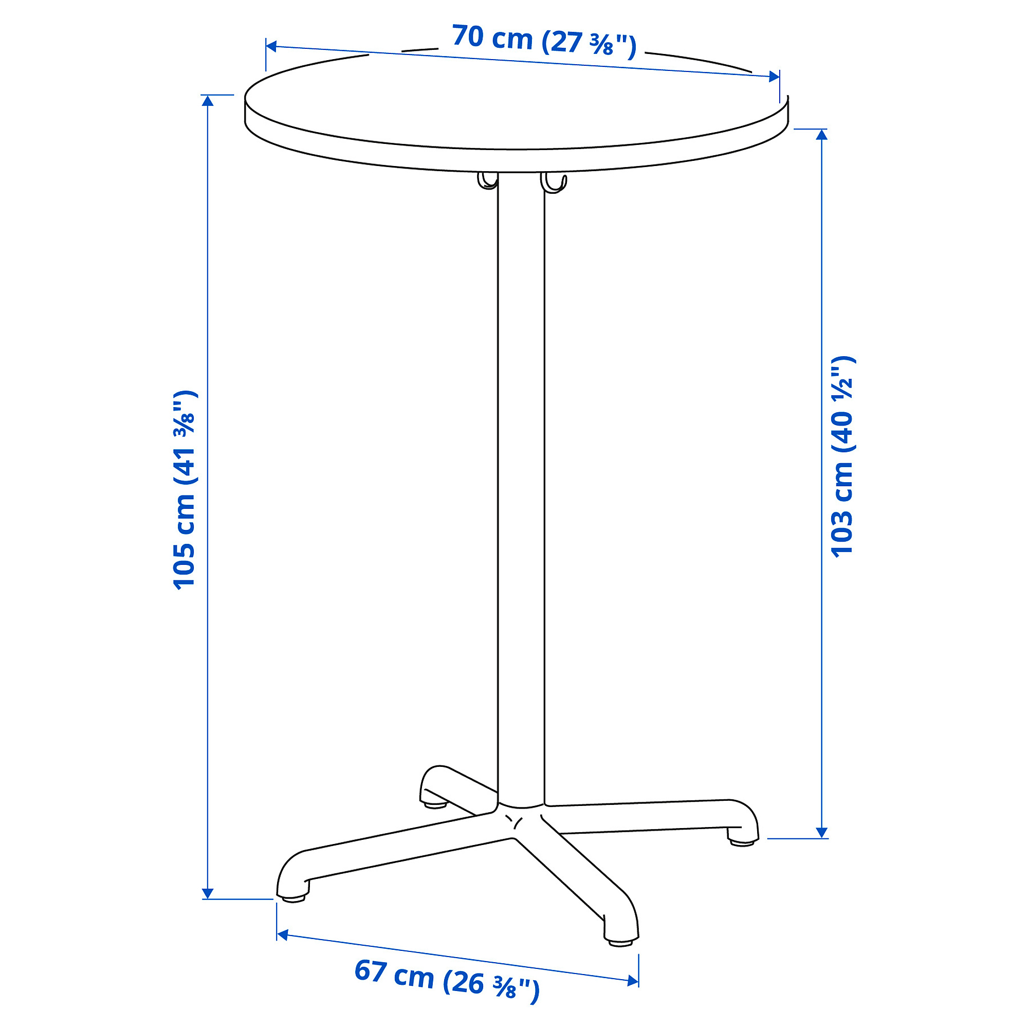 STENSELE bar table