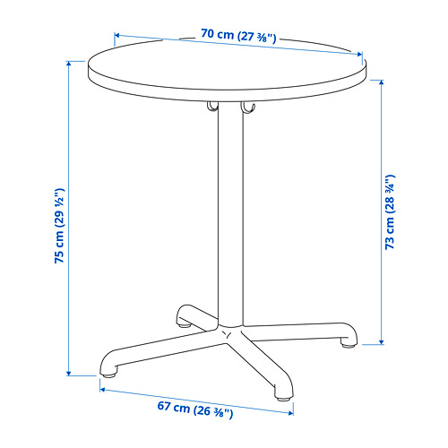 STENSELE/LIDÅS table and 2 chairs