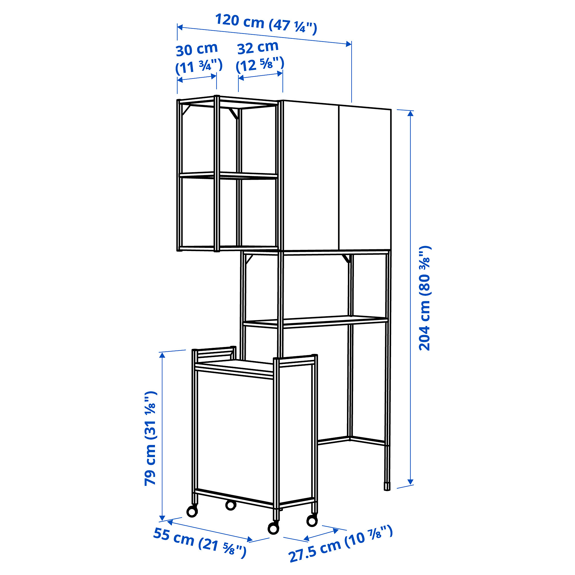 ENHET storage combination