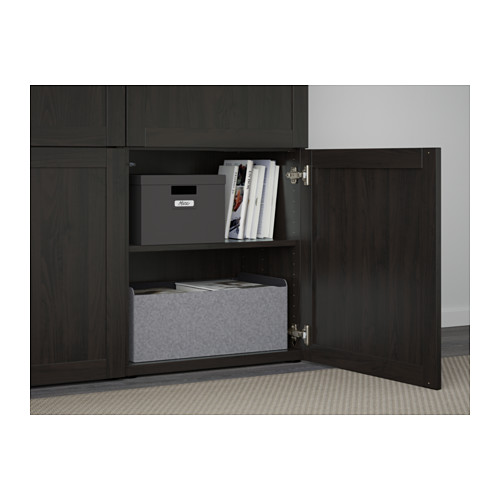 BESTÅ - storage combination with doors, Hanviken black-brown | IKEA Taiwan Online - PE560965_S4