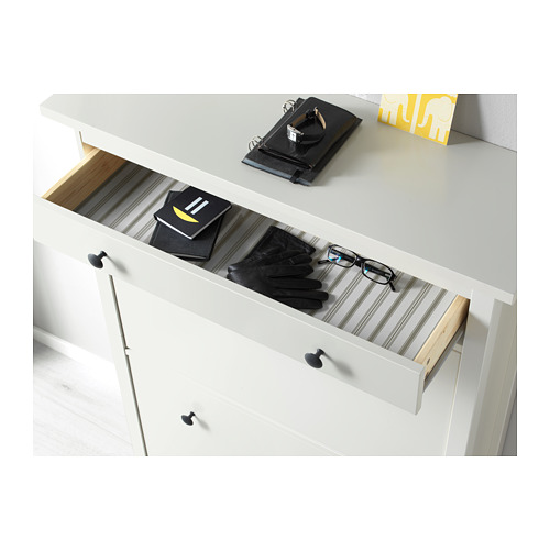 HEMNES - shoe cabinet with 2 compartments, white | IKEA Taiwan Online - PE675500_S4