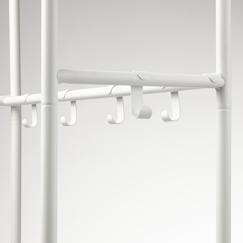 MACKAPÄR coat rack with shoe storage unit