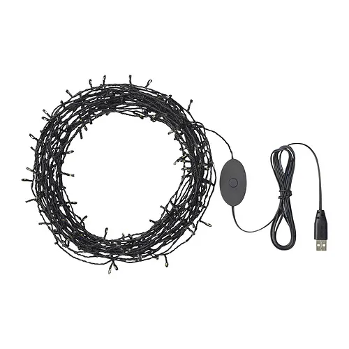STRÅLA - LED lighting chain with 200 lights, black | IKEA Taiwan Online - PE863323_S4