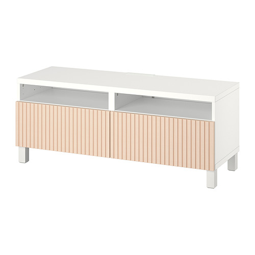 BESTÅ - TV bench with drawers, white/Björköviken/Stubbarp birch veneer | IKEA Taiwan Online - PE820912_S4