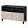 BESTÅ - TV bench with doors, black-brown/Lappviken/Stubbarp light grey/beige | IKEA Taiwan Online - PE820948_S1