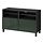 BESTÅ - TV bench with doors, black-brown/Selsviken/Stubbarp dark olive-green | IKEA Taiwan Online - PE820950_S1