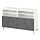 BESTÅ - TV bench with doors, white/Bergsviken/Stubbarp black | IKEA Taiwan Online - PE820937_S1