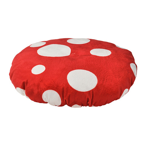 SKOGSDUVA - stool cover, toadstool shaped/red white | IKEA Taiwan Online - PE935375_S4
