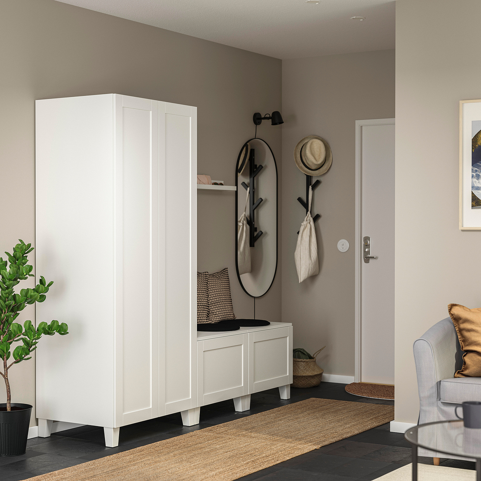 PLATSA wardrobe with 4 doors