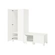 PLATSA 四門衣櫃/衣櫥
