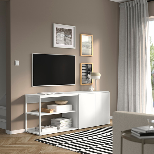 PLATSA open storage combination w 2 doors