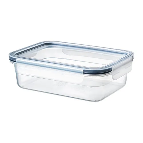 IKEA 365+ - food container with lid, rectangular/plastic, 1.0 l | IKEA Taiwan Online - PE675642_S4