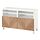 BESTÅ - TV bench with doors, white/Hedeviken/Stubbarp oak veneer | IKEA Taiwan Online - PE820942_S1