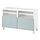 BESTÅ - TV bench with doors, white/Selsviken/Stubbarp light grey-blue | IKEA Taiwan Online - PE820936_S1