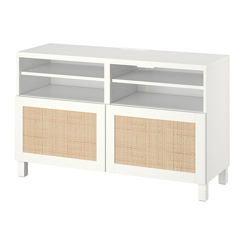 BESTÅ - TV bench with doors, white/Studsviken/Stubbarp white | IKEA Taiwan Online - PE820928_S4