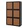 BESTÅ - storage combination with doors, black-brown Studsviken/dark brown woven poplar | IKEA Taiwan Online - PE821030_S1