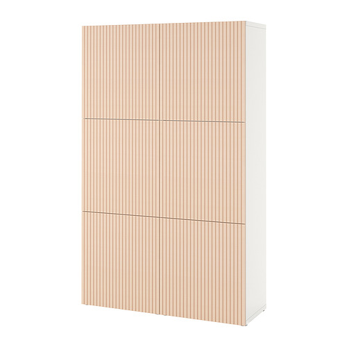 BESTÅ - storage combination with doors, white/Björköviken birch veneer | IKEA Taiwan Online - PE821029_S4