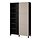 BESTÅ - storage combination with doors, black-brown/Lappviken light grey-beige | IKEA Taiwan Online - PE821047_S1