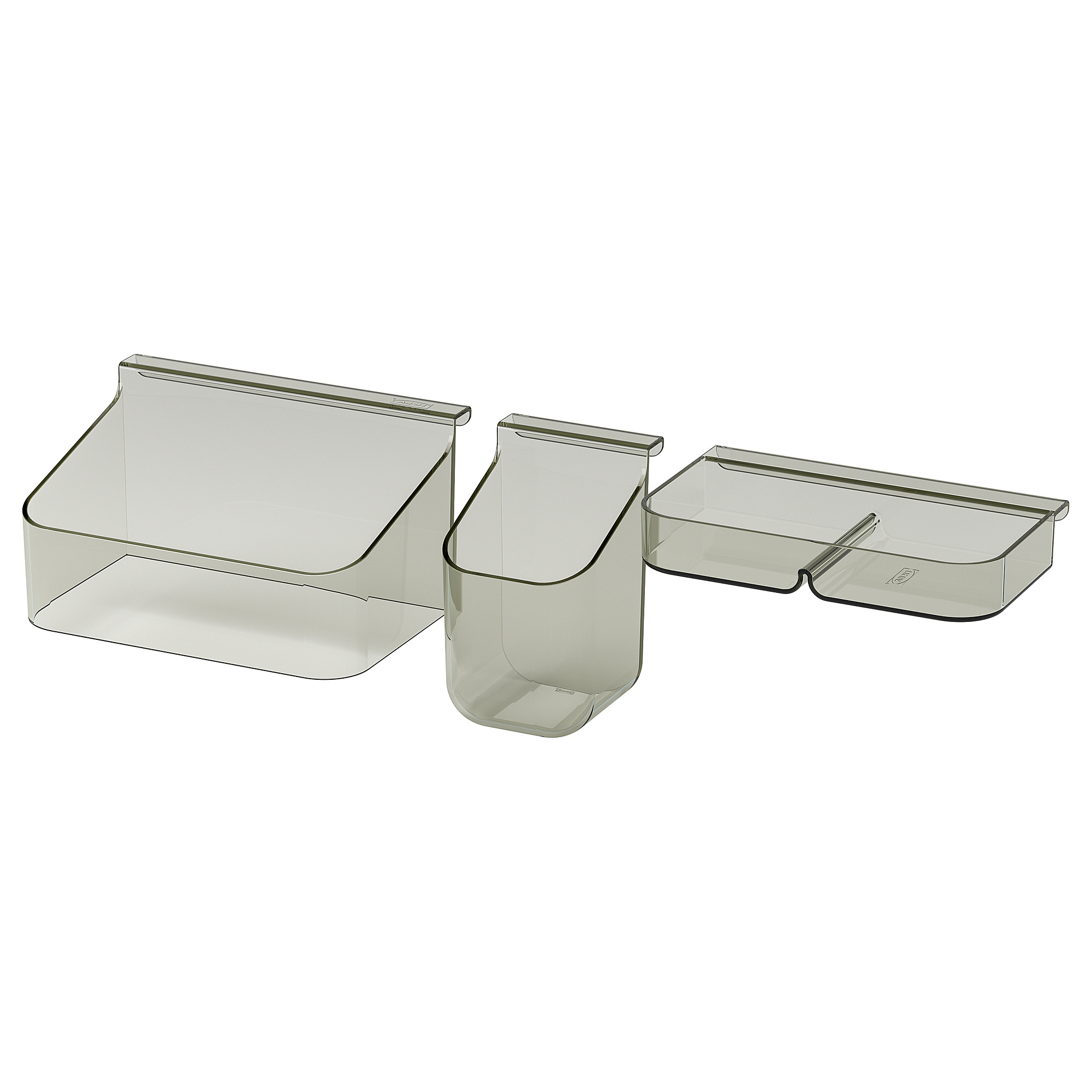 VISSLAÅN drawer organisers, set of 3