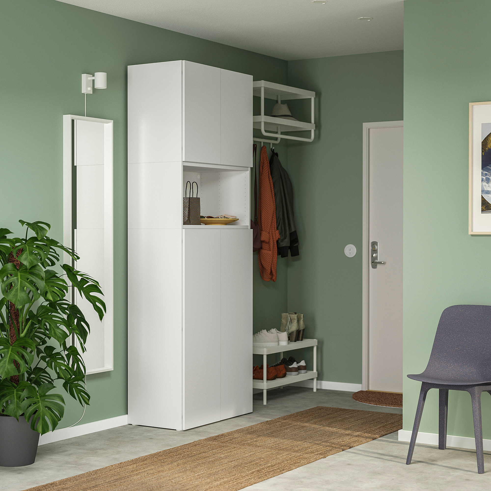 PLATSA storage combination with doors