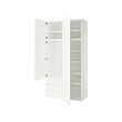 PLATSA wardrobe with 4 doors+3 drawers