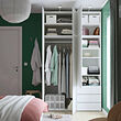 PLATSA wardrobe with 6 doors+3 drawers