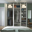 PLATSA wardrobe with 8 doors