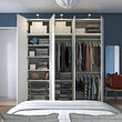 PLATSA wardrobe with 8 doors