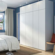 PLATSA wardrobe with 8 doors