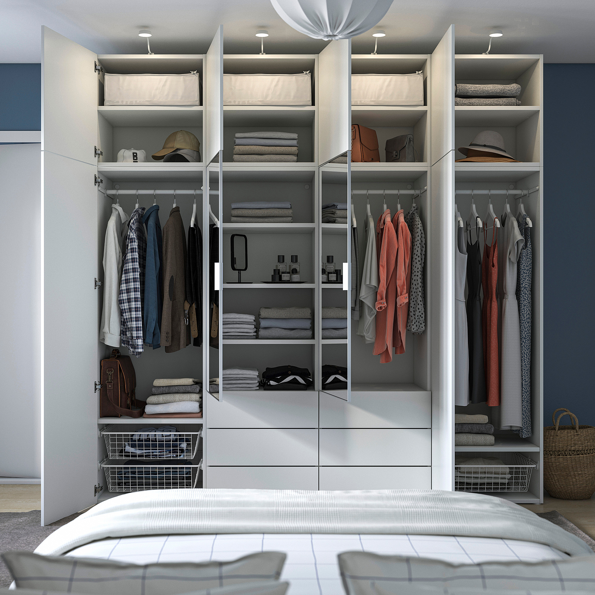 PLATSA wardrobe combination