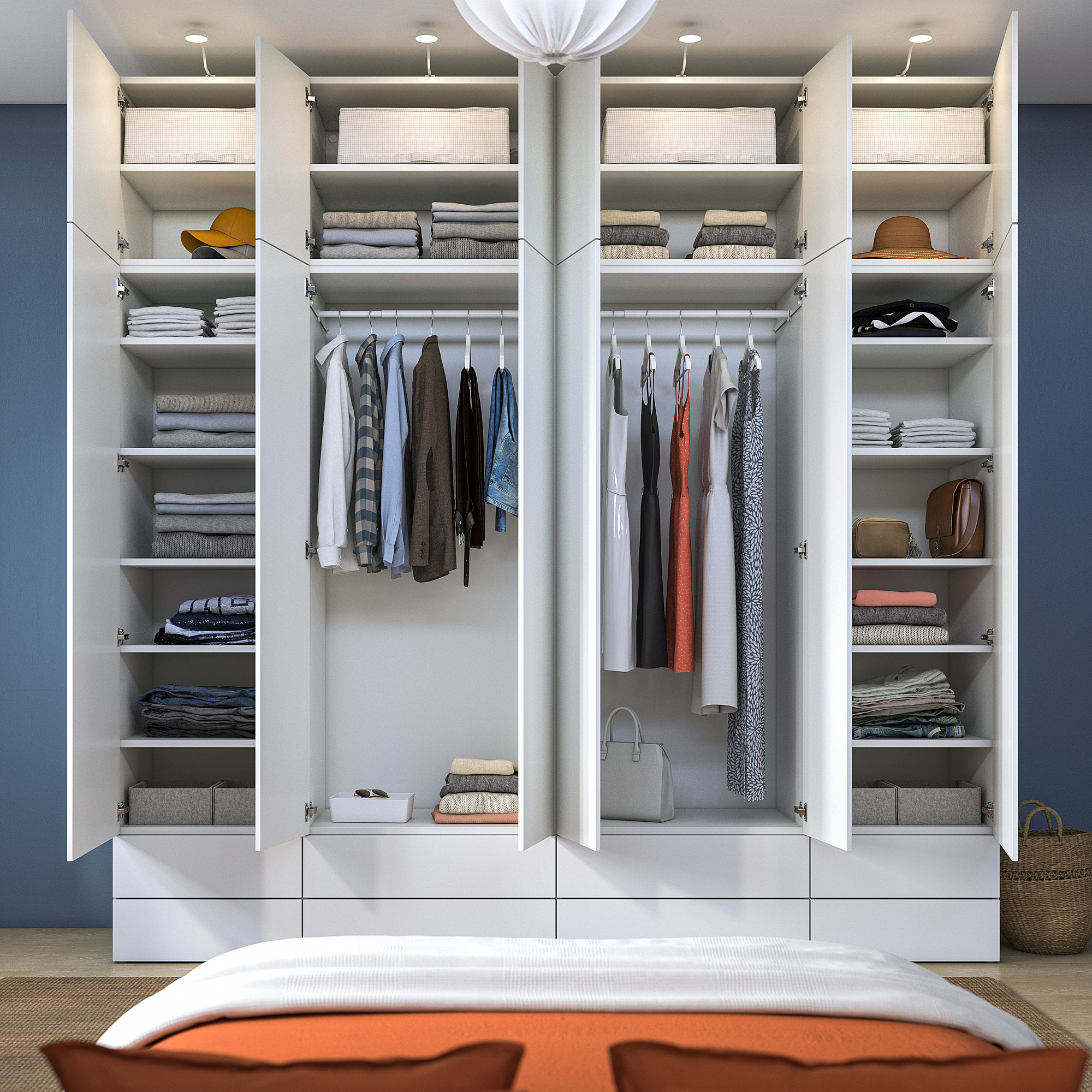 PLATSA wardrobe combination