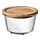 IKEA 365+ - food container with lid, round glass/bamboo | IKEA Taiwan Online - PE675723_S1